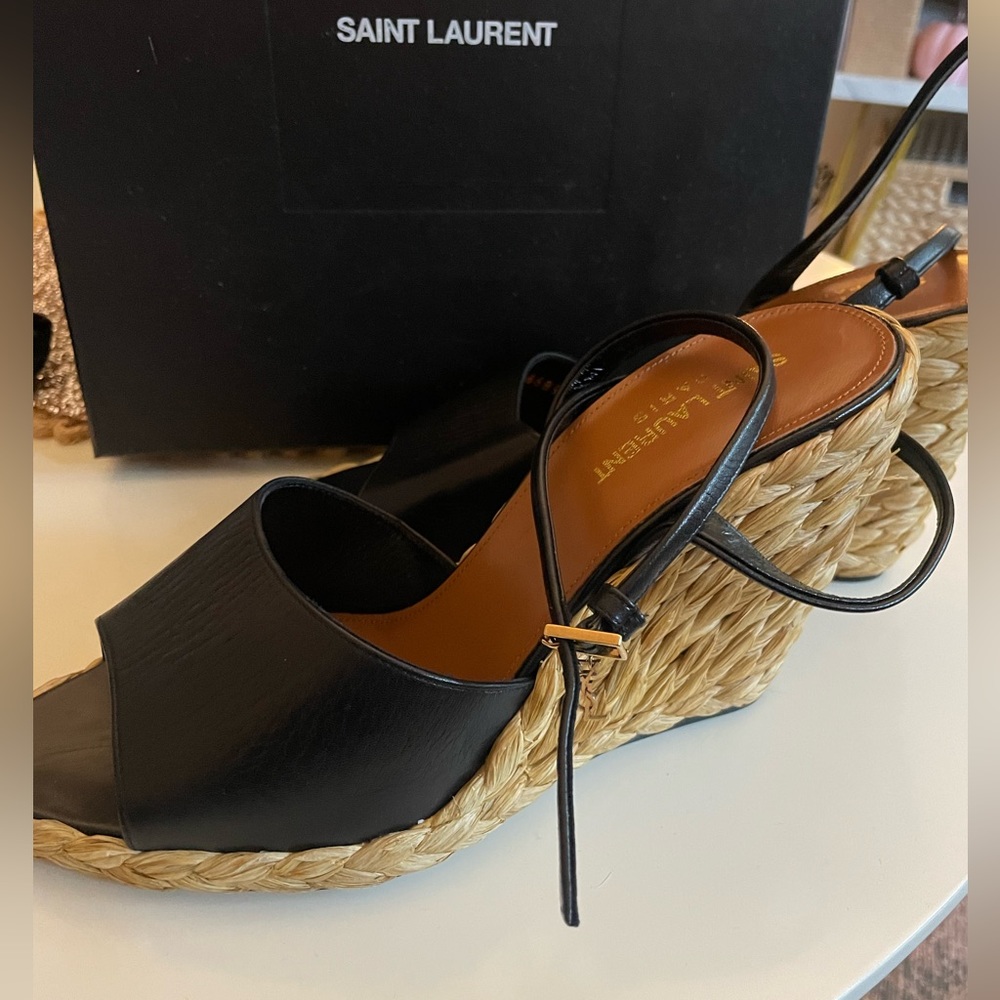 Yves Saint Laurent Wedge espadrille Sandle